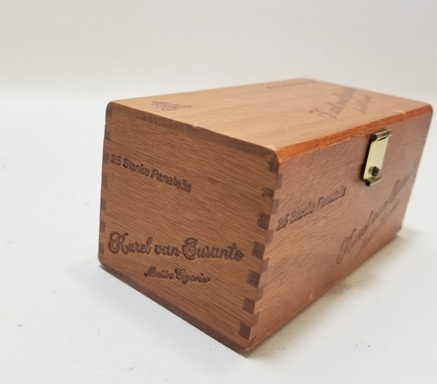 KIRLANGIÇ GEÇME İŞÇİLİKLİ ANTİKA AHŞAP SİGARA KUTUSU