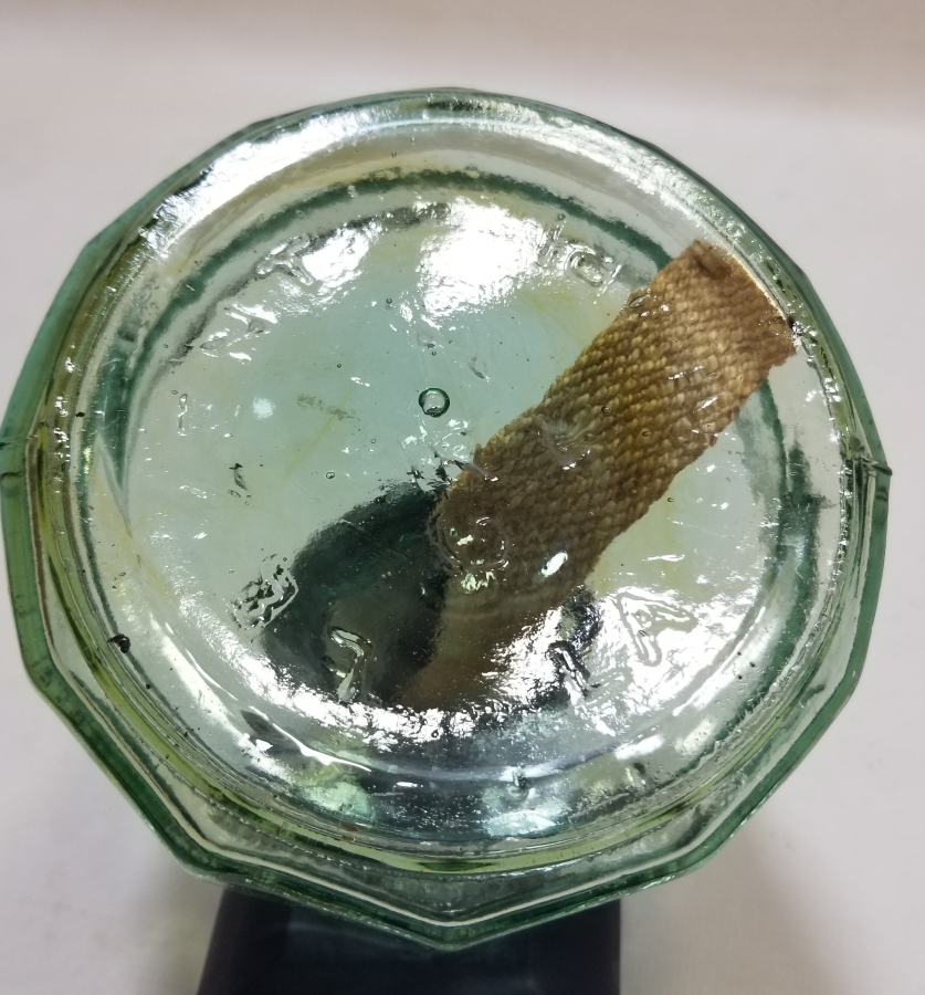 ANTİKA CAM GAZ LAMBASI