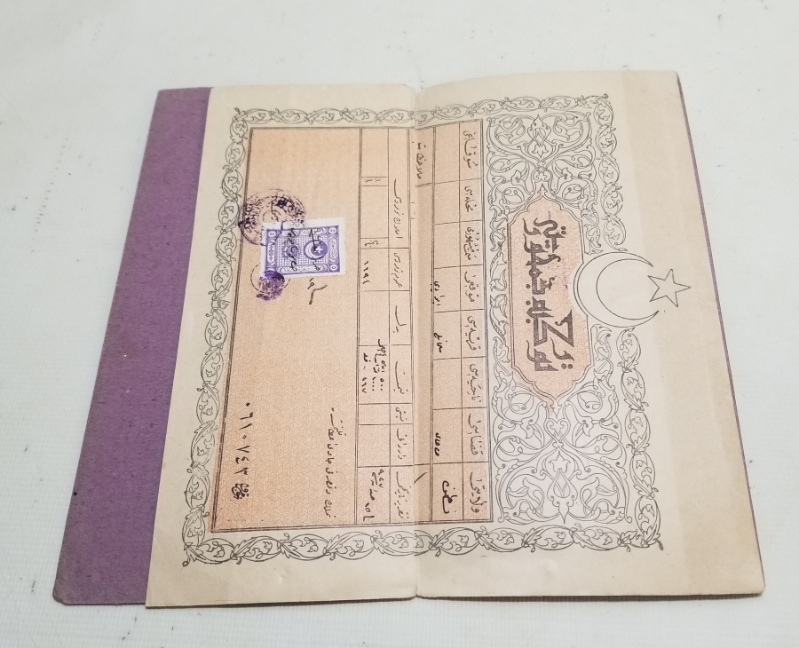 CUMHURİYET BAŞLARI OSMANLICA YAZILI NADİR TAPU