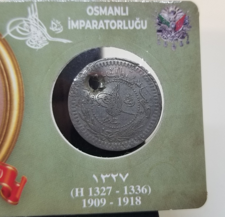 MEHMET REŞAT HAN DÖNEMİ KOLEKSİYONLUK NİKEL 40 PARA