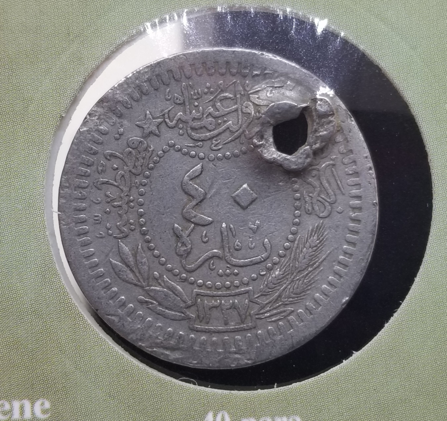 MEHMET REŞAT HAN DÖNEMİ KOLEKSİYONLUK NİKEL 40 PARA