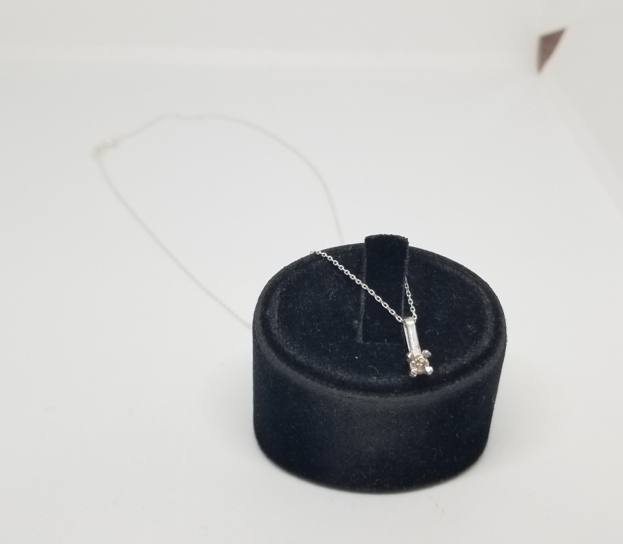 PIRLANTA TAŞLI ÖZEL YAPIM KOLYE