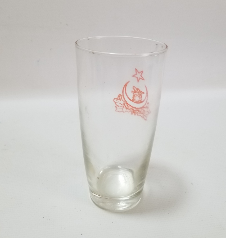 CUMHURİYET BAŞLARI ÇOK NADİR ÜZERİ BOZKURT VE AY YILDIZLI BARDAK