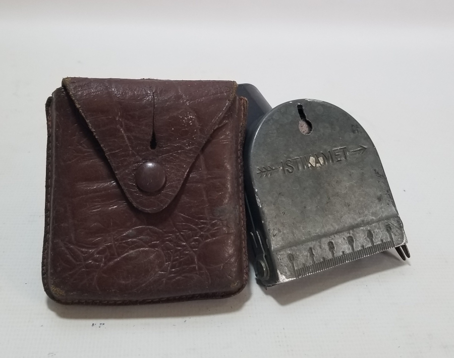 ORİJİNAL DERİ KILIFINDA ANTİKA ASKERİ PUSULA