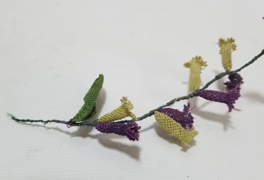 OSMANLI DÖNEMİ İĞNE OYALI KOZAK YÖRESİ NADİR GELİN ÇİÇEĞİ