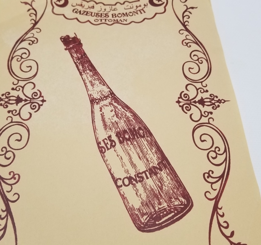 OSMANLI DÖNEMİ ÇOK NADİR BOMONTİ GAZOZ REKLAMI AFİŞİ