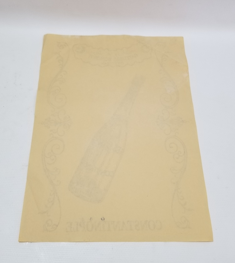 OSMANLI DÖNEMİ ÇOK NADİR BOMONTİ GAZOZ REKLAMI AFİŞİ