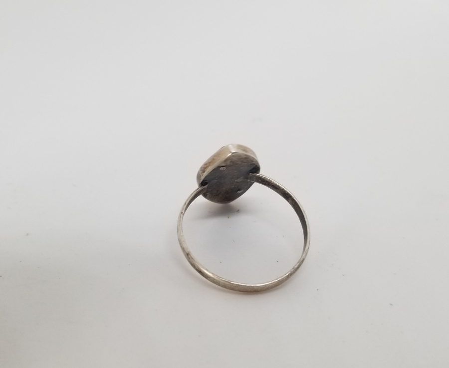 OSMANLI DÖNEMİ EL YAPIMI OLTU TAŞLI ÖZEL YAPIM GÜMÜŞ YÜZÜK