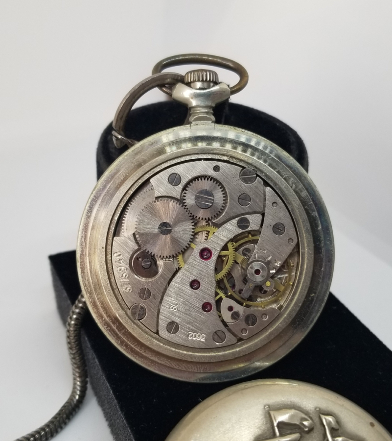 ORJİNAL KÖSTEĞİ İLE KURMALI ANTİKA DENİZCİ CEP SAATİ