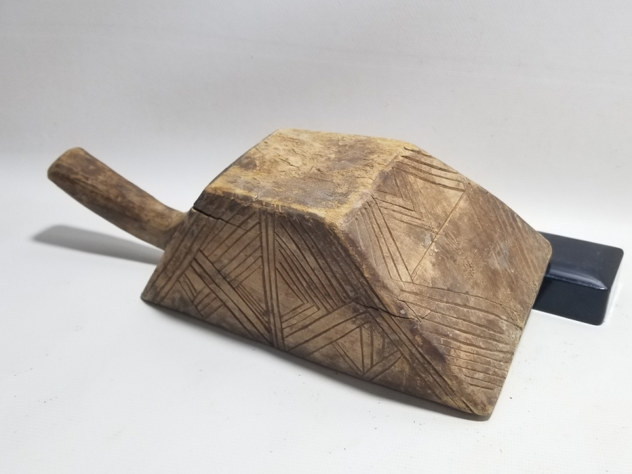 OSMANLI DÖNEMİ NADİR EL OYMA AHŞAP KAHVECİ KÜREĞİ - KAHVE KÜREĞİ