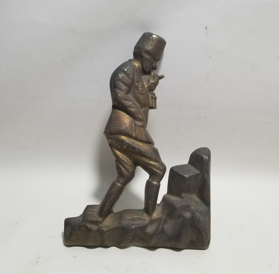 ATATÜRK GÖRSELLİ ANTİKA MASA ÜSTÜ OBJESİ