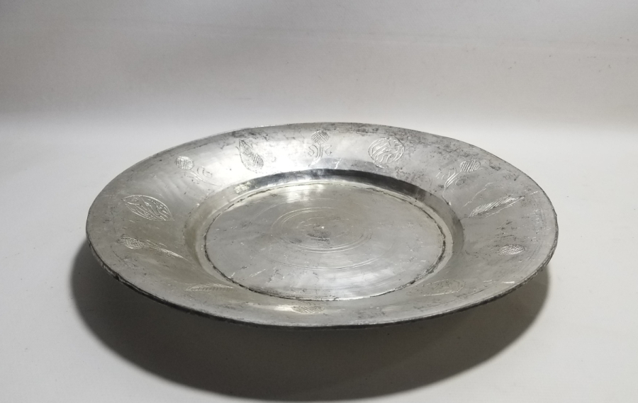 OSMANLI DÖNEMİ SELVİ MOTİFLİ BAKIR LENGER