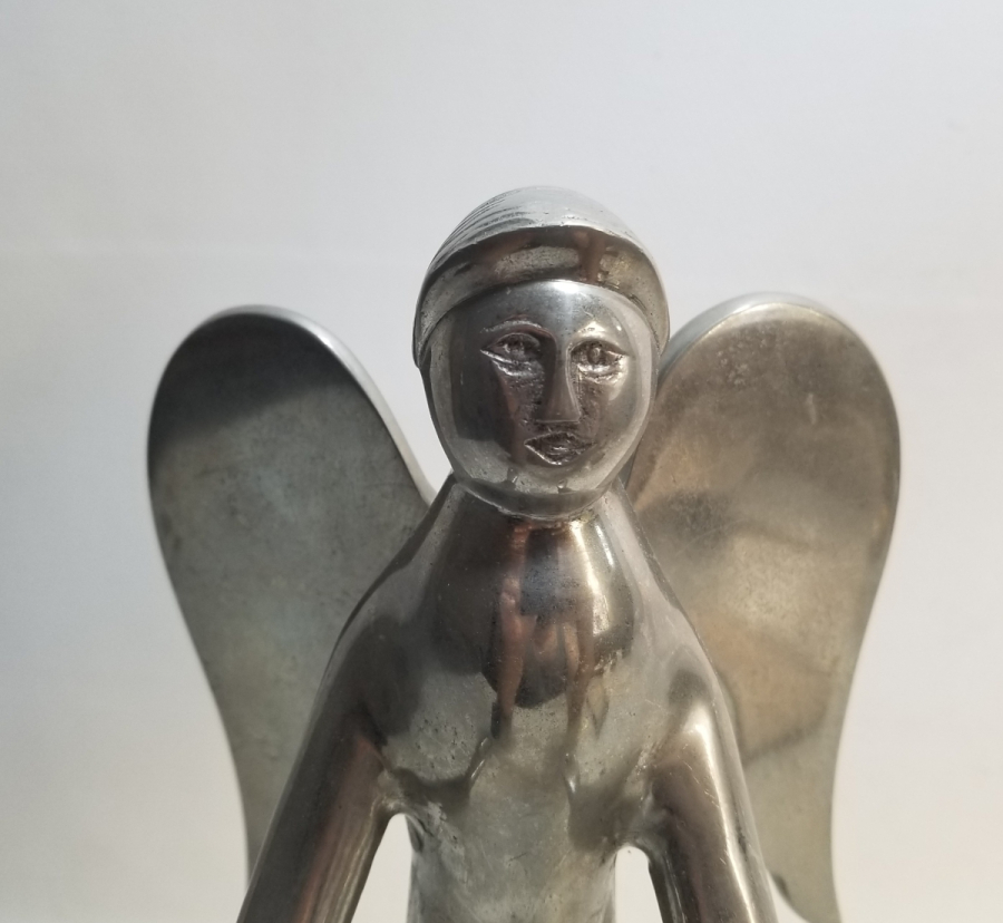 MELEK FİGÜRLÜ ANTİKA METAL OBJE