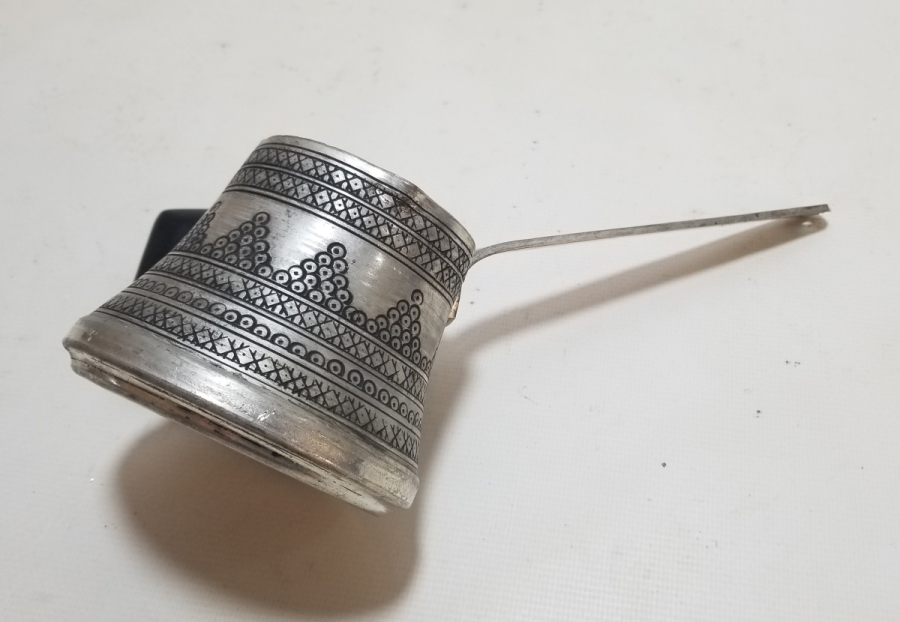 KABARTMA İŞÇİLİKLİ ANTİKA BAKIR CEZVE