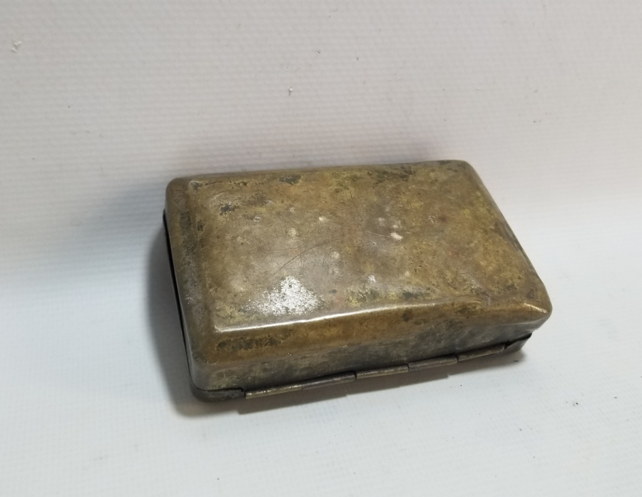 OSMANLI DÖNEMİ KABARTMA İŞÇİLİKLİ ASKER TÜTÜN TABAKASI