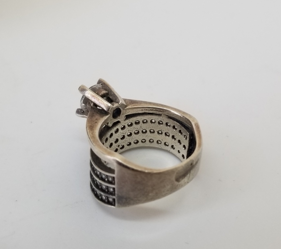 TEK TAŞLI GÜMÜŞ ALYANS