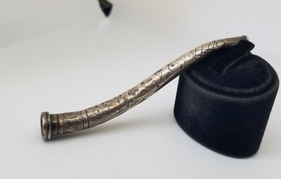 OSMANLI DÖNEMİ SAVAT İŞÇİLİKLİ GÜMÜŞ SİGARA AĞIZLIĞI