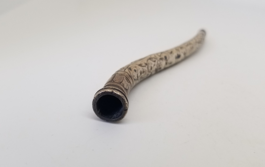 OSMANLI DÖNEMİ SAVAT İŞÇİLİKLİ GÜMÜŞ SİGARA AĞIZLIĞI