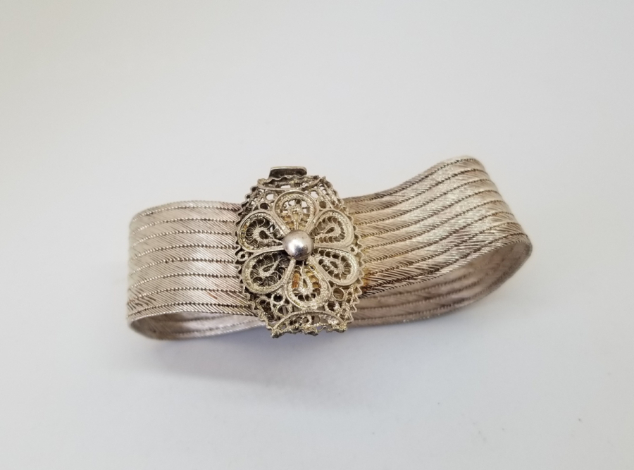 ÖZEL YAPIM ANTİKA GÜMÜŞ TRABZON BİLEKLİK