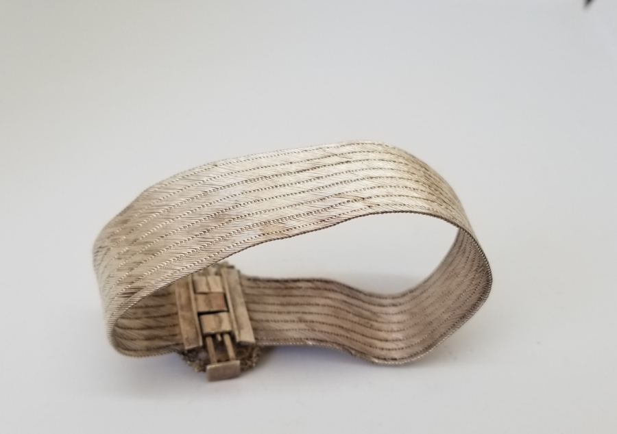 ÖZEL YAPIM ANTİKA GÜMÜŞ TRABZON BİLEKLİK