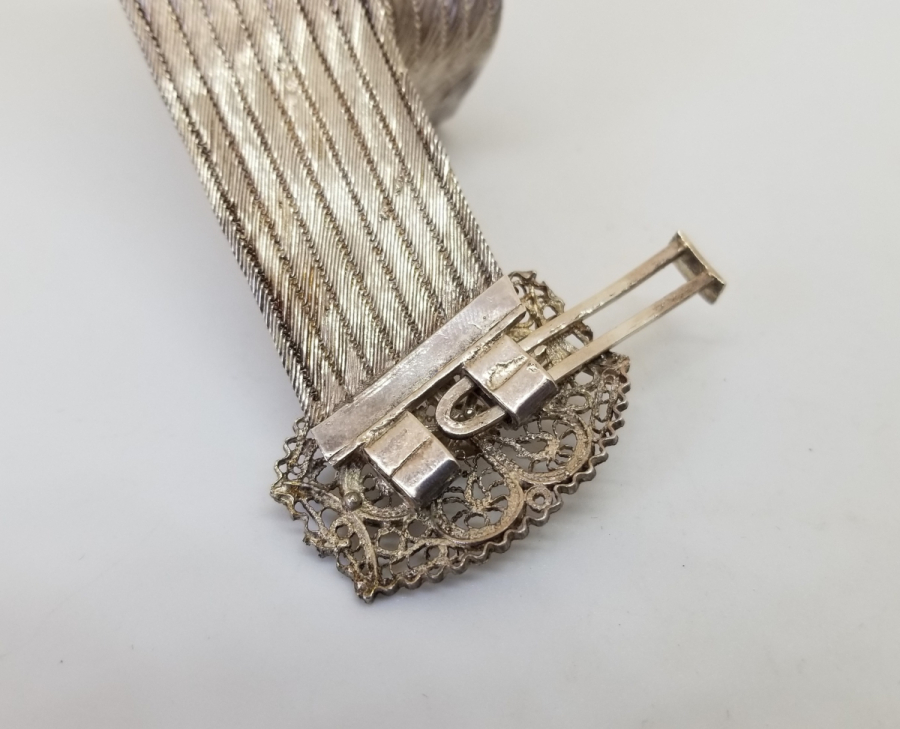 ÖZEL YAPIM ANTİKA GÜMÜŞ TRABZON BİLEKLİK