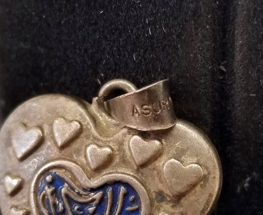 ÖZEL YAPIM KALP FORMLU GÜMÜŞ CEVŞEN-i KEBİR