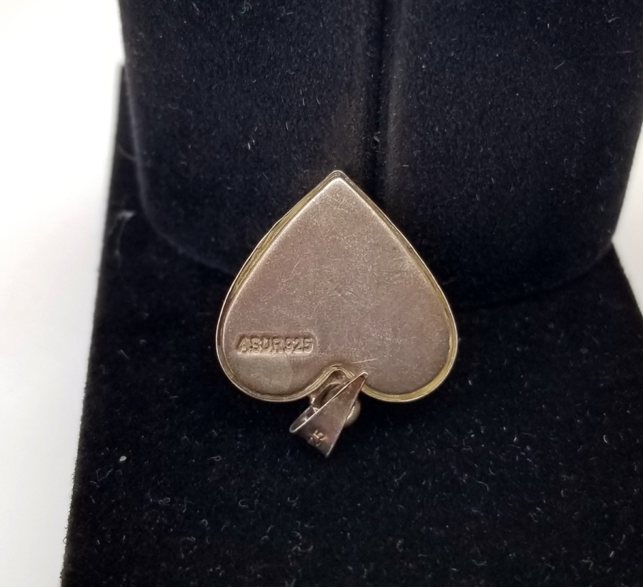 ÖZEL YAPIM KALP FORMLU GÜMÜŞ CEVŞEN-i KEBİR