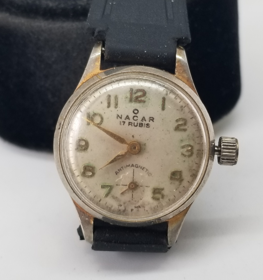 ALTIN KAPLAMA ANTİKA NACAR KOL SAATİ