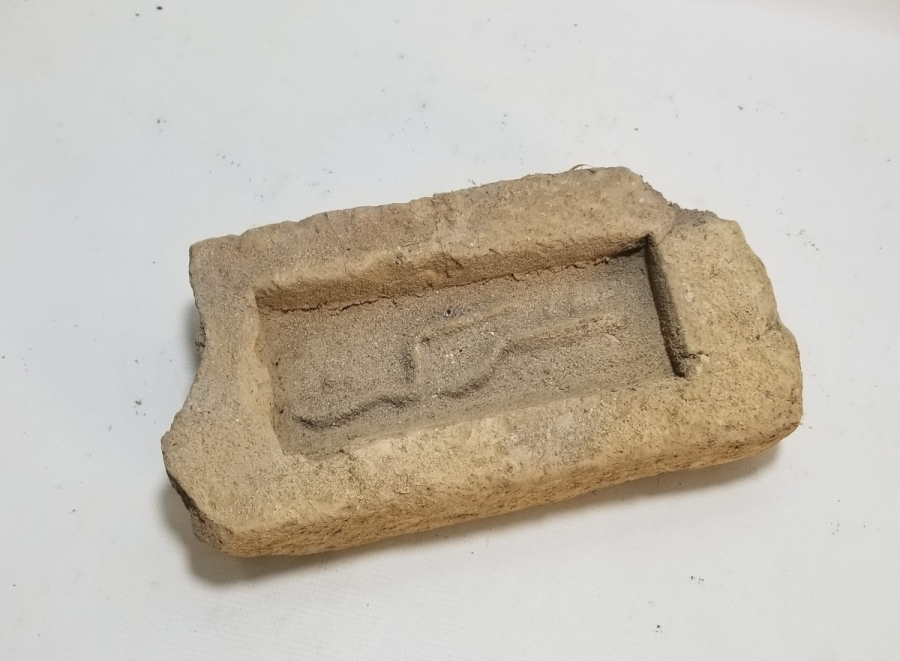 ÜZERİ OSMANLICA YAZILI ÇOK NADİR ERMENİ USTA YAPIMI TUĞLA