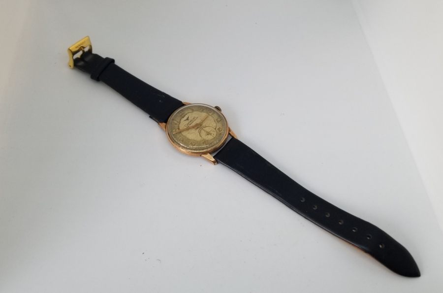 ALTIN KAPLAMA ANTİKA CORTEBERT KURMALI KOL SAATİ