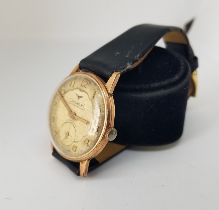 ALTIN KAPLAMA ANTİKA CORTEBERT KURMALI KOL SAATİ