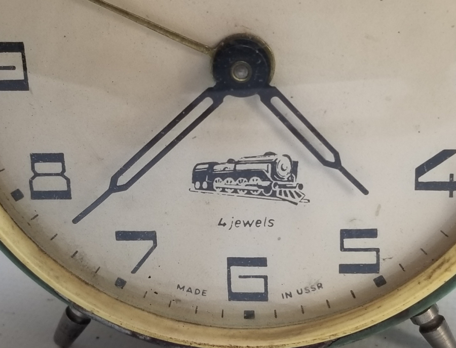 ANTİKA SERKİSOF MARKA KURMALI MASA SAATİ VE KABI