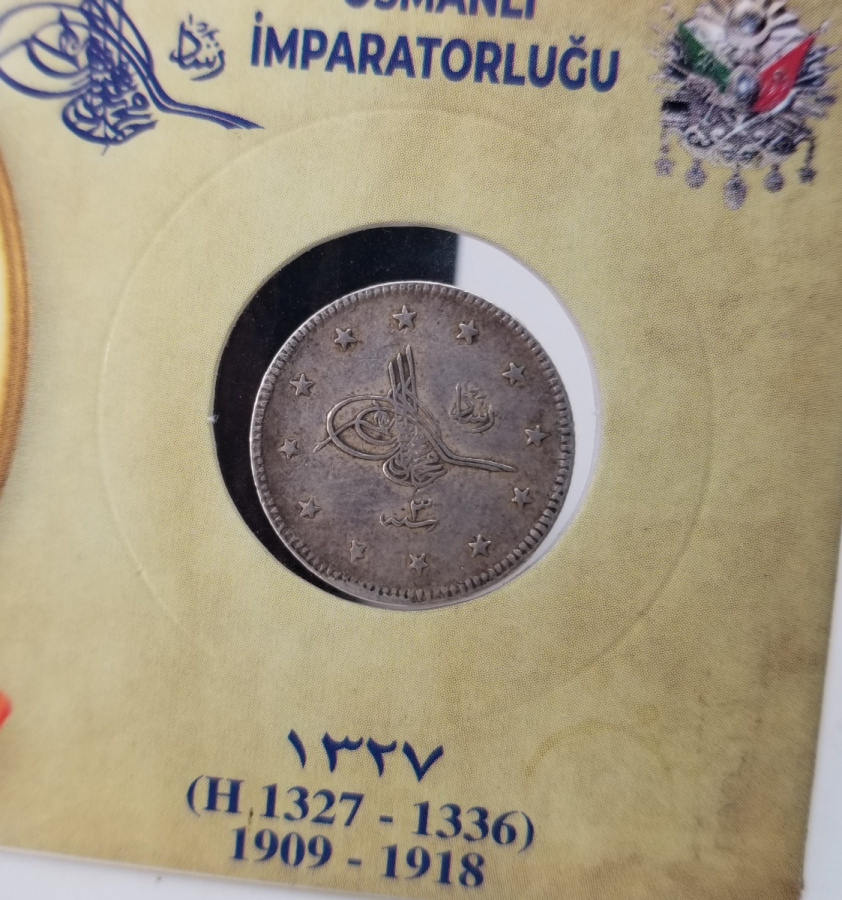 SULTAN MEHMET REŞAT HAN DÖNEMİ GÜMÜŞ 2 KURUŞ MECİDİYE