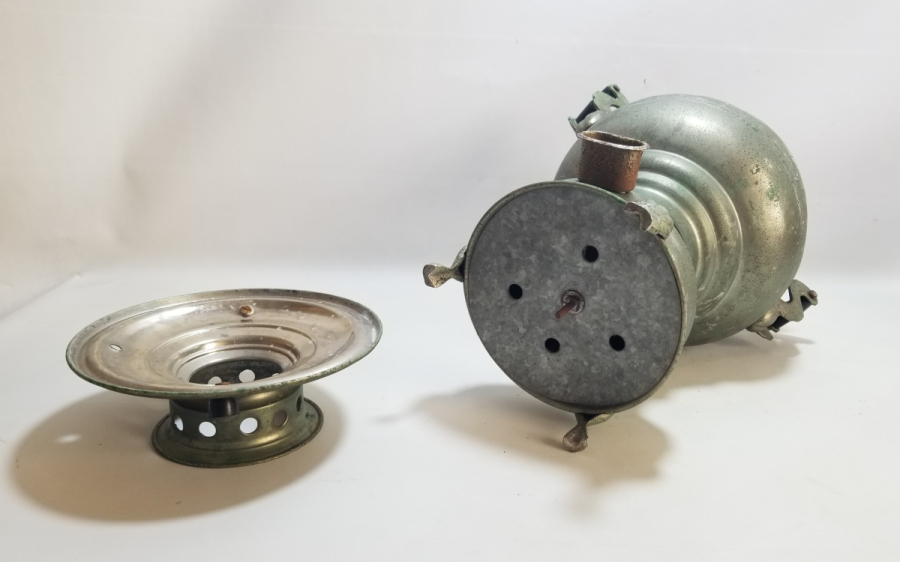 ÜZERİ AYETLERLE DEKORLU ANTİKA SEMAVER