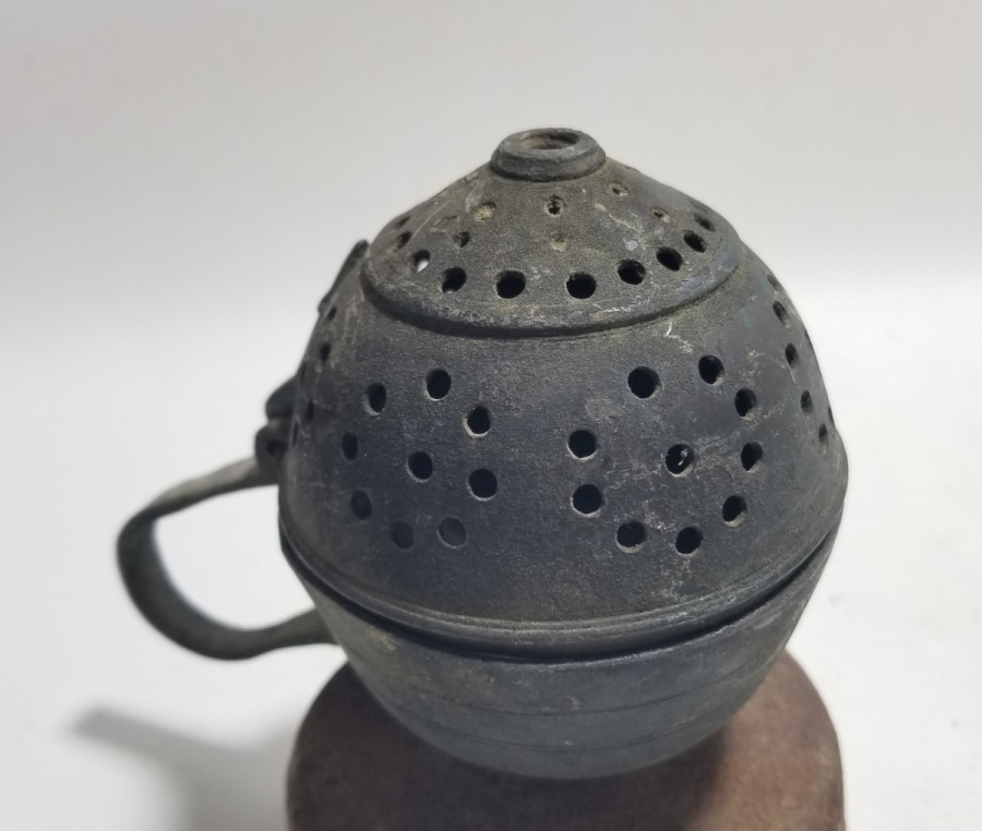 OSMANLI DÖNEMİ EL YAPIMI NADİR FORMDA BUHURDANLIK