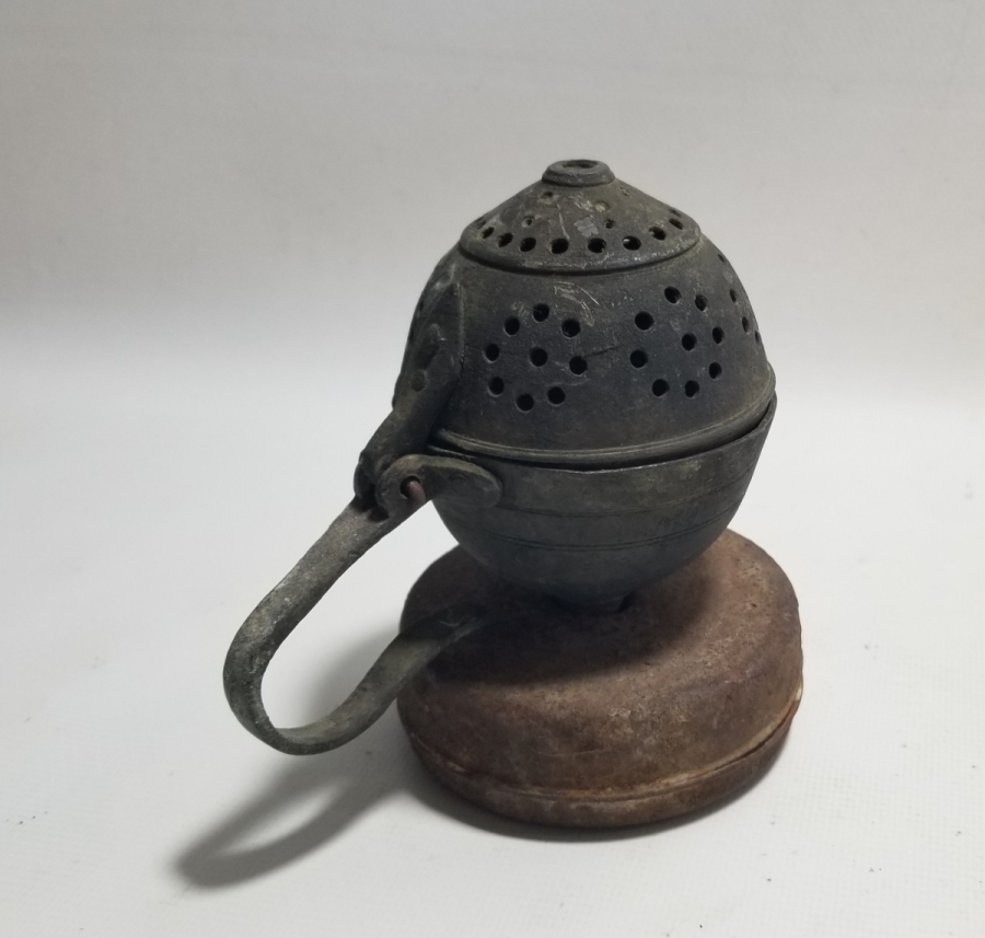 OSMANLI DÖNEMİ EL YAPIMI NADİR FORMDA BUHURDANLIK