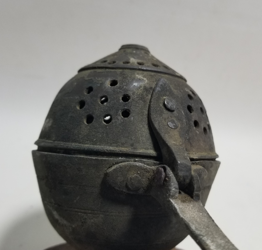 OSMANLI DÖNEMİ EL YAPIMI NADİR FORMDA BUHURDANLIK