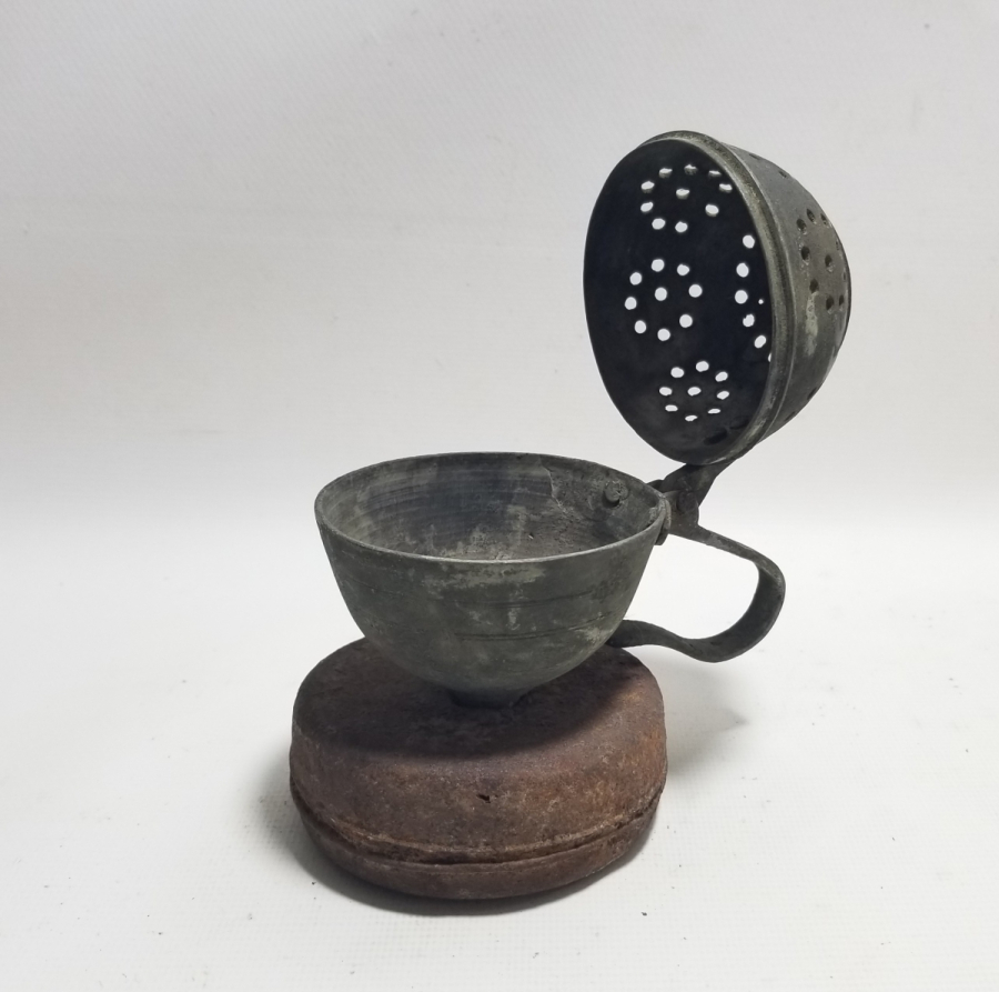 OSMANLI DÖNEMİ EL YAPIMI NADİR FORMDA BUHURDANLIK