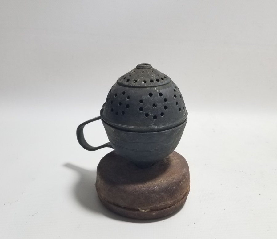 OSMANLI DÖNEMİ EL YAPIMI NADİR FORMDA BUHURDANLIK