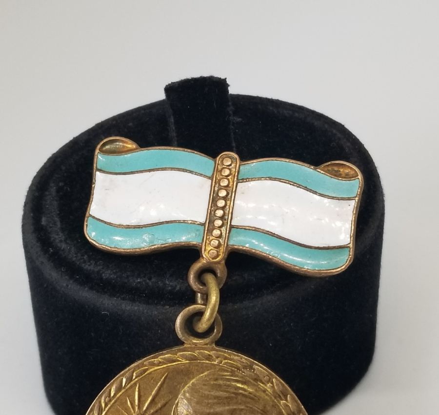 MİNELİ ASKISI İLE ANTİKA RUS DOĞURGANLIK MADALYASI - ANNELİK MADALYASI