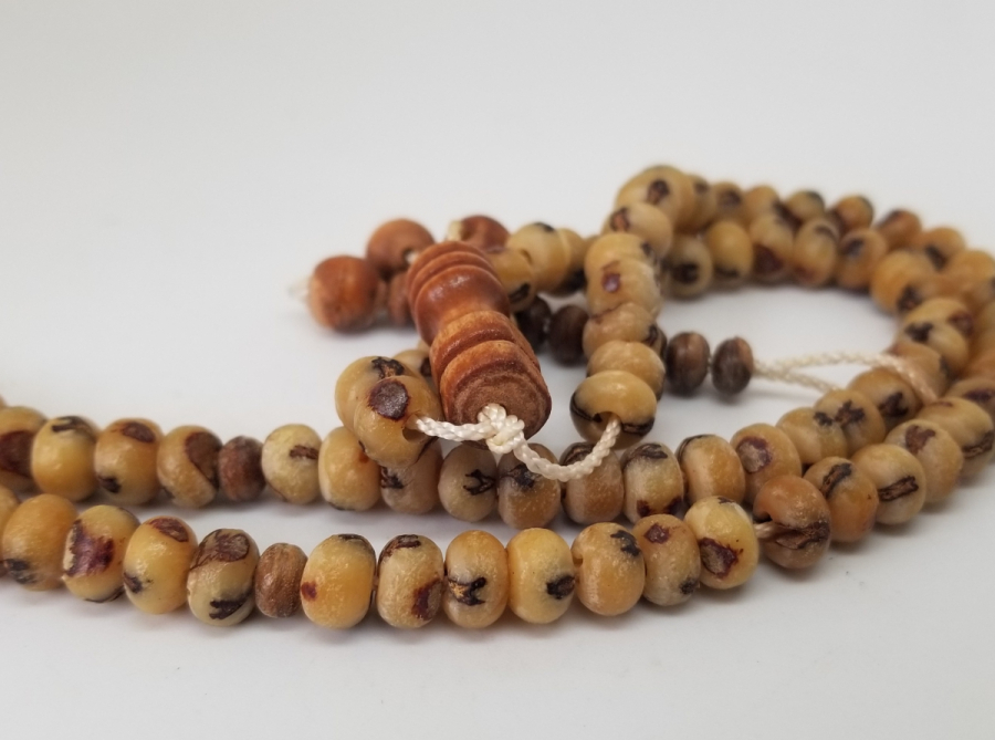 HURMA ÇEKİRDEĞİNDEN YAPILMIŞ OSMANLI DÖNEMİ 99 LUK NAMAZ TESPİHİ