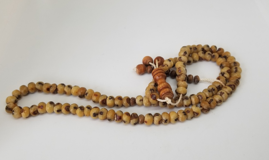 HURMA ÇEKİRDEĞİNDEN YAPILMIŞ OSMANLI DÖNEMİ 99 LUK NAMAZ TESPİHİ