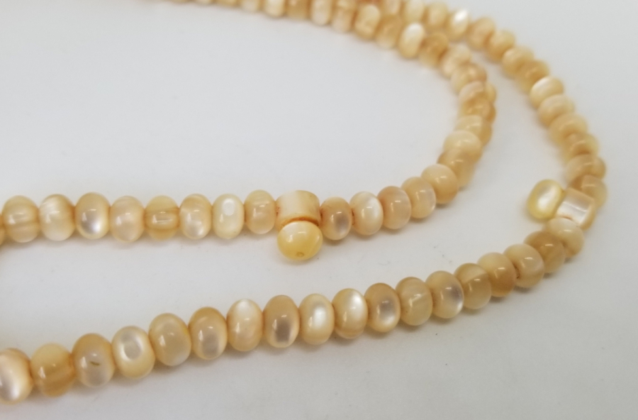 OSMANLI DÖNEMİ KEMANE TORNA YAPIMI 99 LUK SEDEF NAMAZ TESPİHİ