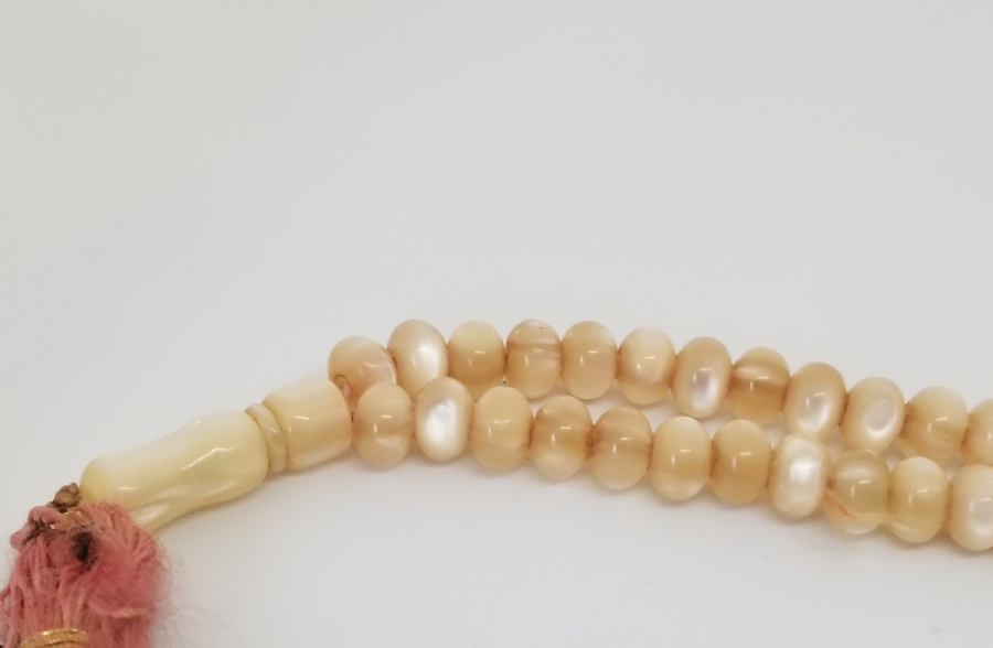 OSMANLI DÖNEMİ KEMANE TORNA YAPIMI 99 LUK SEDEF NAMAZ TESPİHİ