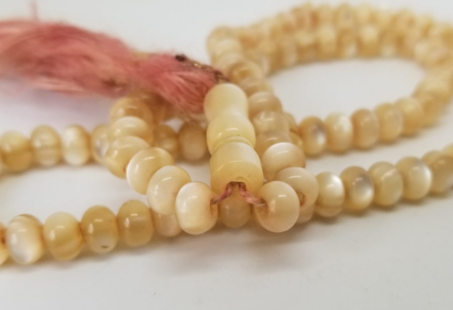 OSMANLI DÖNEMİ KEMANE TORNA YAPIMI 99 LUK SEDEF NAMAZ TESPİHİ