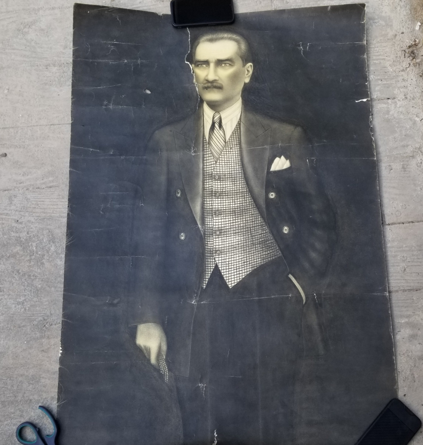 SANATÇI YAPIMI BÜYÜK BOY ATATÜRK PORTRESİ
