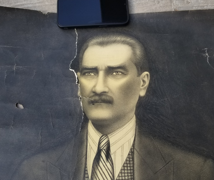 SANATÇI YAPIMI BÜYÜK BOY ATATÜRK PORTRESİ