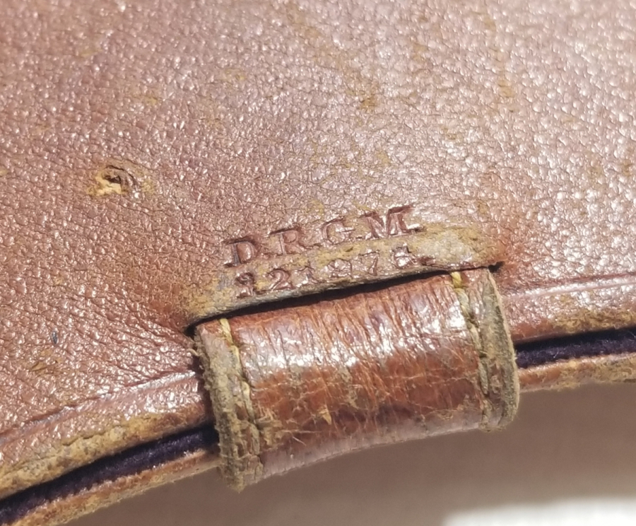 ORJİNAL DERİ KILIFINDA OSMANLI DÖNEMİ ALTIN KAPLAMA TÜCCAR GÖZLÜĞÜ