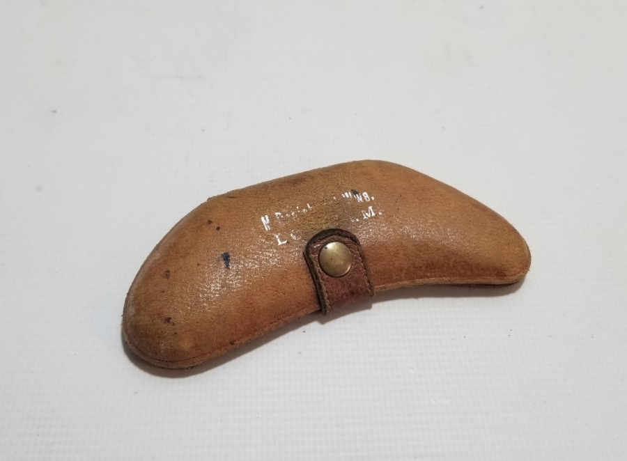 ORJİNAL DERİ KILIFINDA OSMANLI DÖNEMİ ALTIN KAPLAMA TÜCCAR GÖZLÜĞÜ