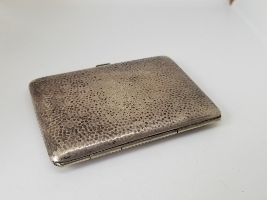 GÜMÜŞ KAPLAMA ANTİKA SİGARA TABAKASI